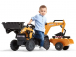 FALK – Šliapací traktor Case IH Backhoe s nakladačom, rýpadlom a vlečkou