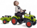 FALK – Šliapací traktor Claas Arion 410 s vlečkou