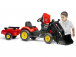 FALK – Šliapací traktor SuperCharger s vlečkou a nakladačom červený