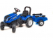FALK - Šliapací traktor New Holland T6 s vlečkou modrý
