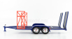 Gmp príslušenstvo Carrello Trasporto Car 2-assi - Car Transporter Trailer Union 76 1:18 Modrá oranžová sivá