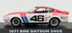 Greenlight Nissan Datsun 240z Bre N 46 Coupe 1971 J.morton 1:43 Biela červená