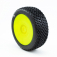 H-BLOCK V2 BUGGY C1 (SUPER SOFT) lepené pneumatiky, žlté disky (2 ks)