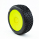 H-BLOCK V2 BUGGY C2 (SOFT) lepené pneumatiky, žlté disky (2 ks)