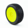 HOT DICE V2 BUGGY C2 (SOFT) lepené pneumatiky, žlté disky (2 ks)