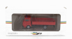 Hra model Alfa romeo A19 Truck Cassonato Sponde Basse 1973 1:87 Red