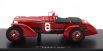Iskra-model Alfa romeo 8c 2300lm 2.3l Preplňovaný Tím Raymond Sommer N 8 Víťaz 24h Le Mans 1932 R.sommer - L.chinetti - Con Vetrina - S vitrínou 1:18 Červená