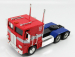 Jada Peterbilt 352 Tractor Truck 3-assi 1979 - Optimus Prime Transformers Iv L'era Dell'estinzione - Movie 2014 1:24 Red Blue