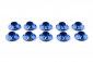 Kovová podložka s O-krúžkom (X logo) 3 mm, modrá, 10.ks
