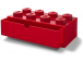 LEGO stolný box 8 so zásuvkou červený