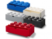 LEGO stolný box 8 so zásuvkou sivý