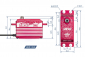 MIBO Drift King Alu Red Programovateľné (RWD Drift Spec/33.0kg/8.4V) Bezkartáčové servo