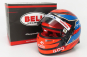 Mini prilba Bell helma F1 Casco Prilba Alfa Romeo C41 Team Orlen Racing N 7 Italy Imola Gp 2021 Kimi Raikkonen 1:2 Red Light Blue