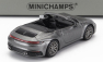 Minichamps Porsche 911 992 Carrera 4s Cabriolet Open 2019 1:87 Grey Met