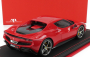 Mr-models Ferrari 296 Gtb Hybrid 830hp V6 2021 - Con Vetrina - S vitrínou 1:18 Rosso Corsa - červená