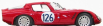 Najlepší model Alfa romeo Tz2 N 126 Targa Florio 1966 Pinto - Todaro 1:43 Red