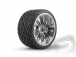 Nalepené Phaltline gumy 140x70mm na Tremor diskoch chrómových