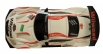 RC Car závodný model s kužeľmi 1:43, bielý