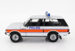 Takmer skutočný Land rover Range Rover Police 1980 1:18 Biela oranžová modrá