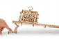 Ugears 3D drevené mechanické puzzle Lanovka s koľajnicami