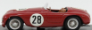 Umelecký model Ferrari 166 Mm Barchetta N 28 (podvozok N 0790) 6. trieda Veľká cena Portugalska 1952 C.biondetti 1:43 Červená