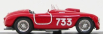 Umelecký model Ferrari 195s Spider N 733 Mille Miglia 1950 Serafini - Salami 1:43 Red