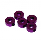 4 mm alu stavacie krúžky fialové (5 ks)