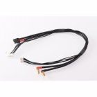 4S čierny nabíjací kábel G4/G5 - krátky 400 mm - (XT60, 7-pin XH)