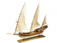 AMATI Sciabecco pirátska loď 1753 1:60 kit