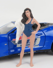 Americké diorámy Figúrky Katy - Beach Girl 1:24 Modrá Ružová