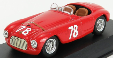 Art-model Ferrari 166mm Barchetta Ch.0034 N 78 2nd Coppa D'oro Di Sicilia 1951 P.marzotto 1:43 Červená