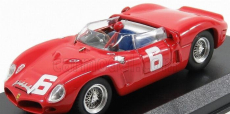 Art-model Ferrari 246sp Dino Spider N 6 (podvozok N 0022m) Winner Guards Trophy Brands Hatch 1962 M.parkes 1:43 Červená