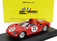 Art-model Ferrari 250p Spider 3.0l V12 Team Sefac Ferrari Spa N 22 3. 24h Le Mans 1963 Mike Parkes - Umberto Maglioli 1:43 Červená