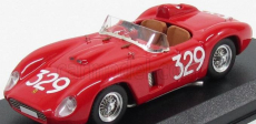 Art-model Ferrari 500tr Spider Ch.0608 N 329 Giro Di Sicilia 1957 G.munaron 1:43 Červená