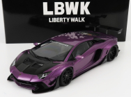 Autoart Lamborghini Aventador Liberty Walk 2017 1:18 Purple Carbon