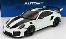 Autoart Porsche 911 991-2 Gt3 Rs Weissach Package 2019 - čierne disky 1:18 biela čierna