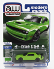 Autoworld Dodge Challenger R/t Scat Pack Coupe 2019 1:64 Zelená čierna