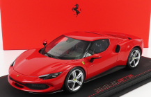 Bbr-models Ferrari 296 Gtb Hybrid 830hp V6 2021 - Con Vetrina - S vitrínou 1:18 Rosso Corsa 322 - červená