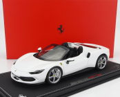 Bbr-models Ferrari 296 Gts Spider 2022 - Con Vetrina - S vitrínou 1:18 Bianco Cervino - Biela