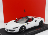 Bbr-models Ferrari 296 Gts Spider 2022 - Con Vetrina - S vitrínou 1:18 Bianco Cervino - Biela