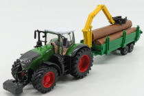 Bburago Fendt Vario 1000 traktor s prepravníkom dreva 2016 1:50, zelená