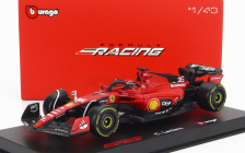 Bburago Ferrari F1 Sf-23 Team Scuderia Ferrari N16 Sezóna 2023 Charles Leclerc - s pilotom a vitrínou - exkluzívny model auta 1:43 červeno-čierny