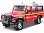 Bburago Land Rover Defender 110 1:50 červená – hasiči