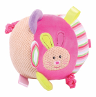 Bigjigs Detská textilná motorická lopta - Bella Rabbit