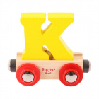 Bigjigs Rail Wagon Drevená vláčiková dráha - písmeno K