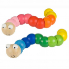 Bigjigs Toys Drevené hračky - farebný červ červený