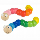 Bigjigs Toys Drevené hračky - farebný červ modrý
