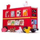 Bigjigs Toys Drevený autobus so zvieratkami poškodený obal