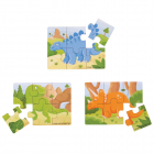 Bigjigs Toys Puzzle 3v1 Dinosaury