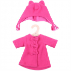 Bigjigs Toys Ružový kabát s čiapkou pre bábiku 38 cm